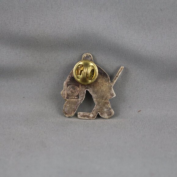 New York Rangers Pin (VTG) - 1990s Away Goalie by Ace - Inlaid Pin - Picture 2 of 3